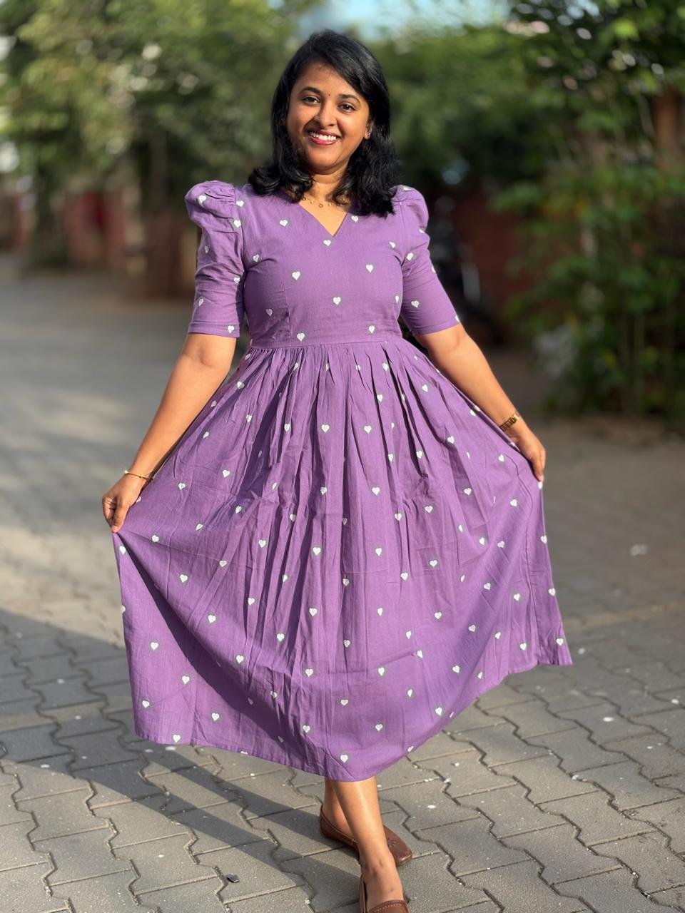 Lavender Cotton Maxi